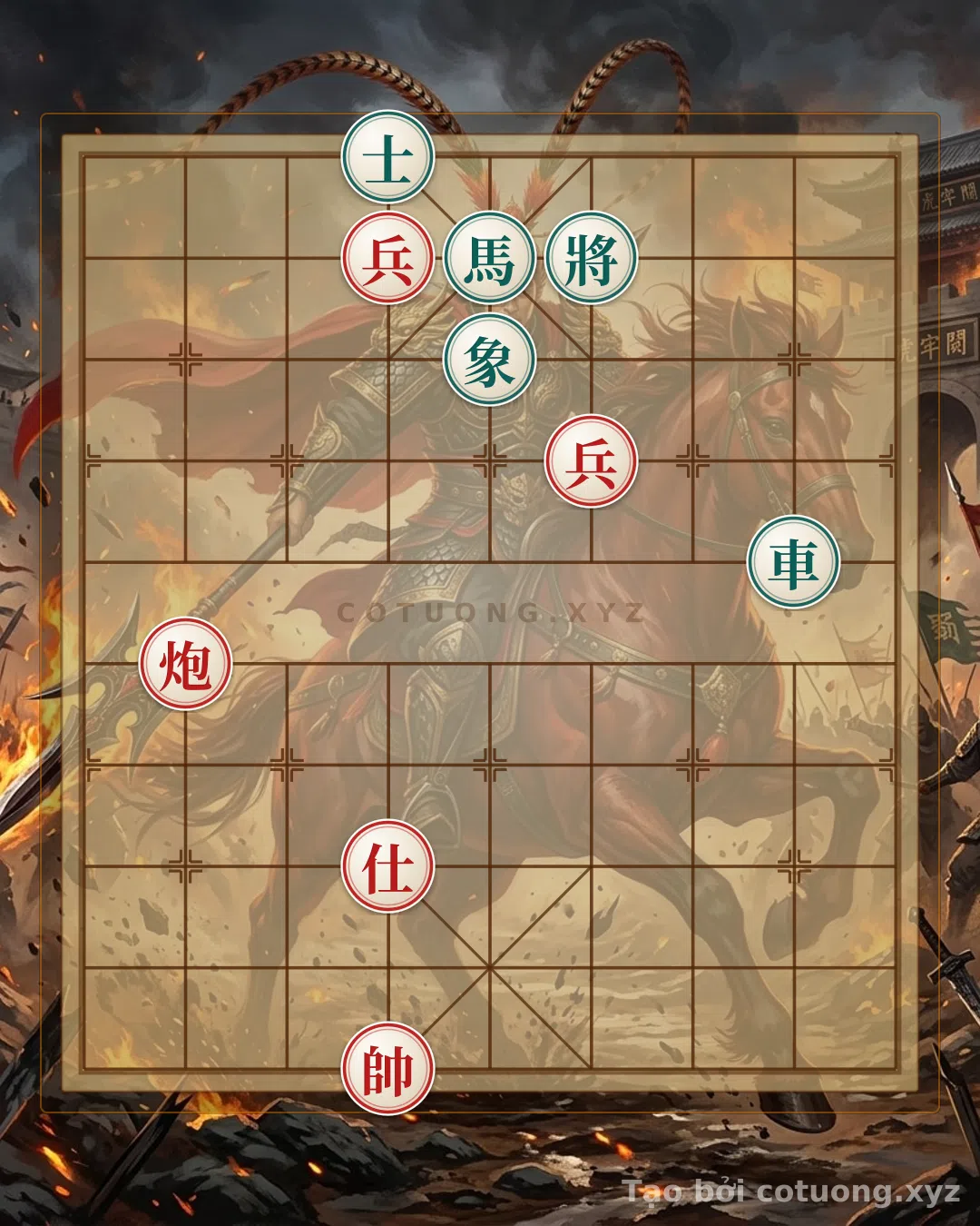Thế cờ: The Deadly Trap in the Two Pawn Cannon vs. Rook Horse: A Classic Checkmate Secret That Even Pros Fear — Cờ Tướng Online