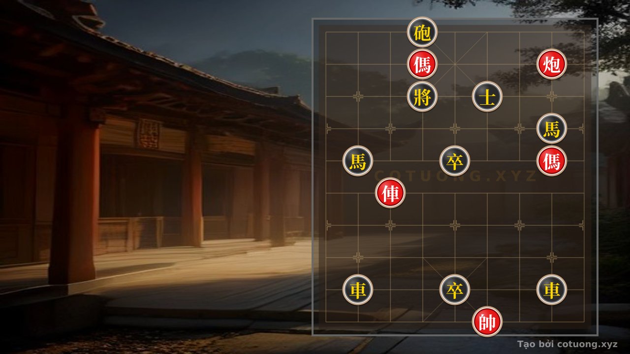 Thế cờ: Red Cannon Under Siege: How the Black Chariot Escapes the Death Trap — Cờ Tướng Online