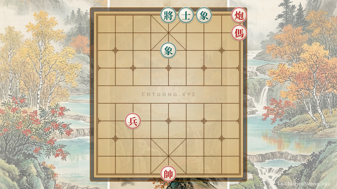 Thế cờ: Xiangqi Master's Secret: The Red Cannon Horse Pawn Breaking the Black Advisors and Bishops - Can Black Escape the Killing Edge? — Cờ Tướng Online