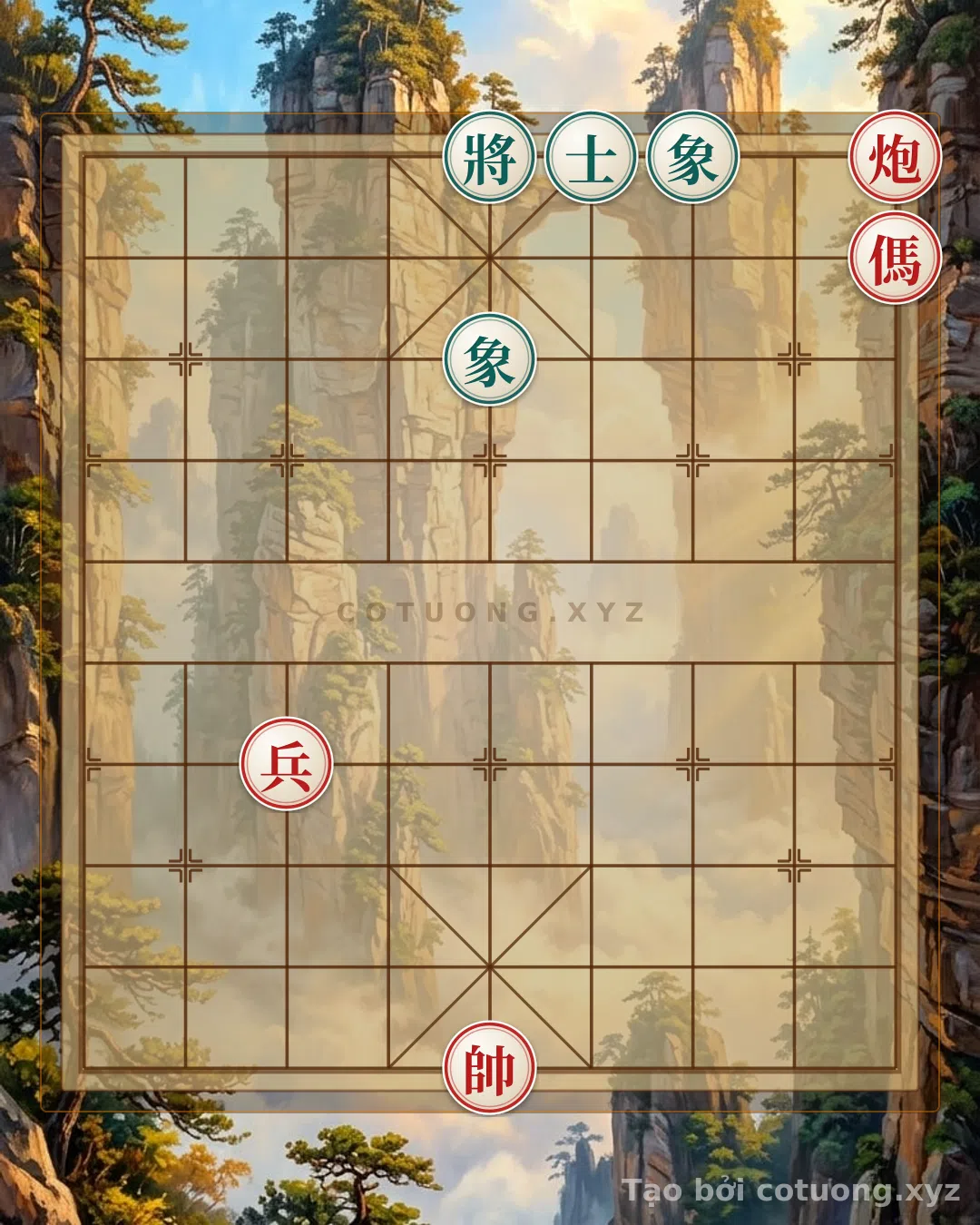 Challenge: Xiangqi Master's Secret: The Red Cannon Horse Pawn Breaking the Black Advisors and Bishops - Can Black Escape the Killing Edge? - Can you solve it?