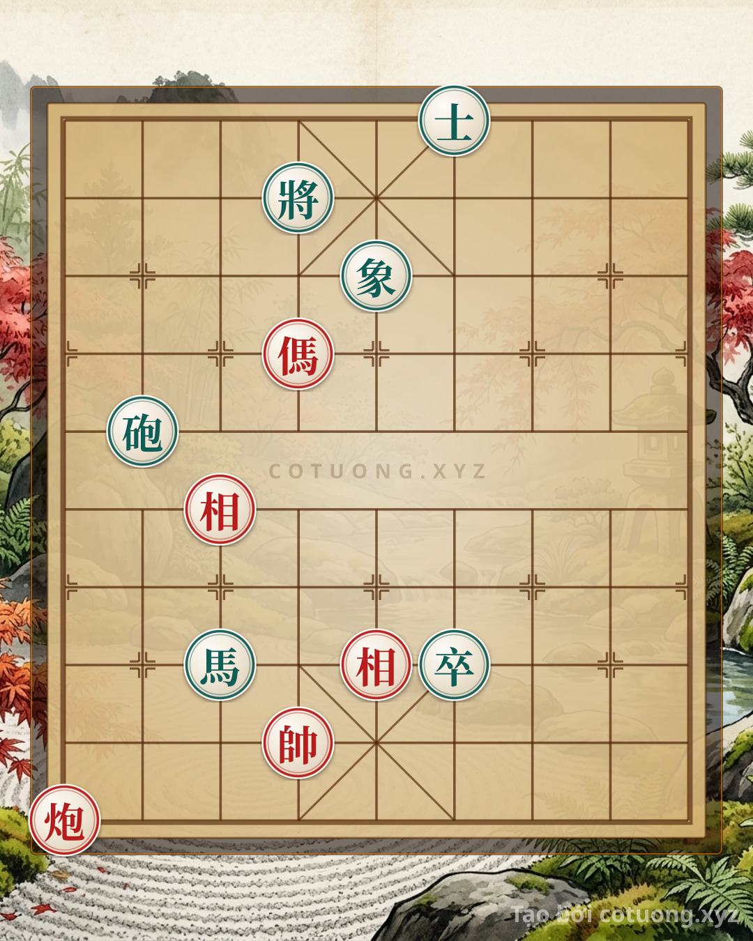 Challenge: Xiangqi: The Red Army's Pawn Break - The 'Black Horse Leap' Strategy in the Battle of Xichibi - Can you solve it?