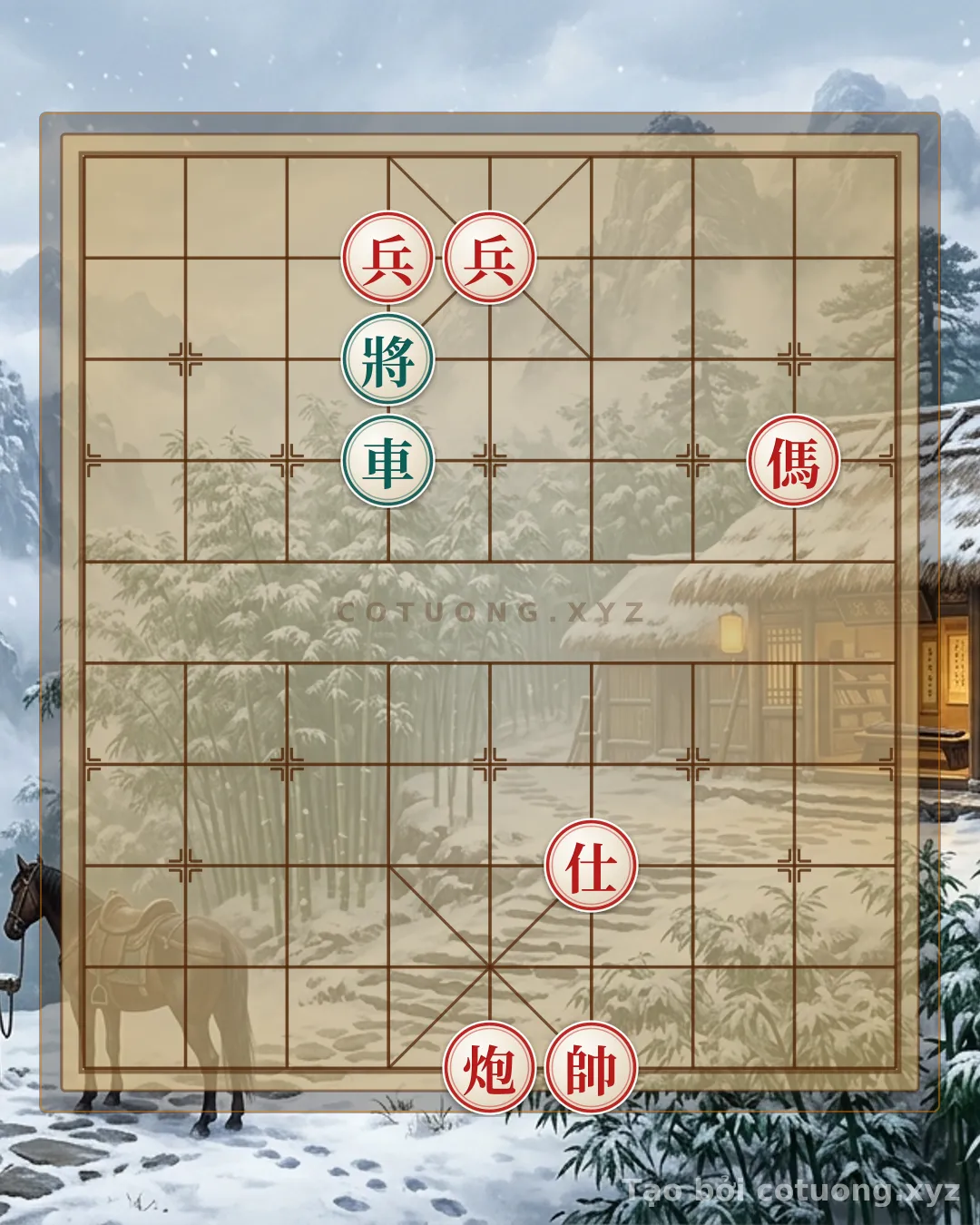 Thế cờ: Black Rook Escapes from the Siege: A Brutal Imbalanced Endgame — Cờ Tướng Online