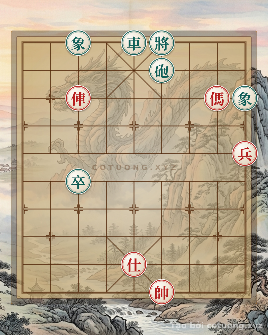 Challenge: Phoenix Palace – The Red-Black Clash: Chariot-Horse Charge, Cannon’s Empty Threat! (General’s Gambit 1/10) - Can you solve it?