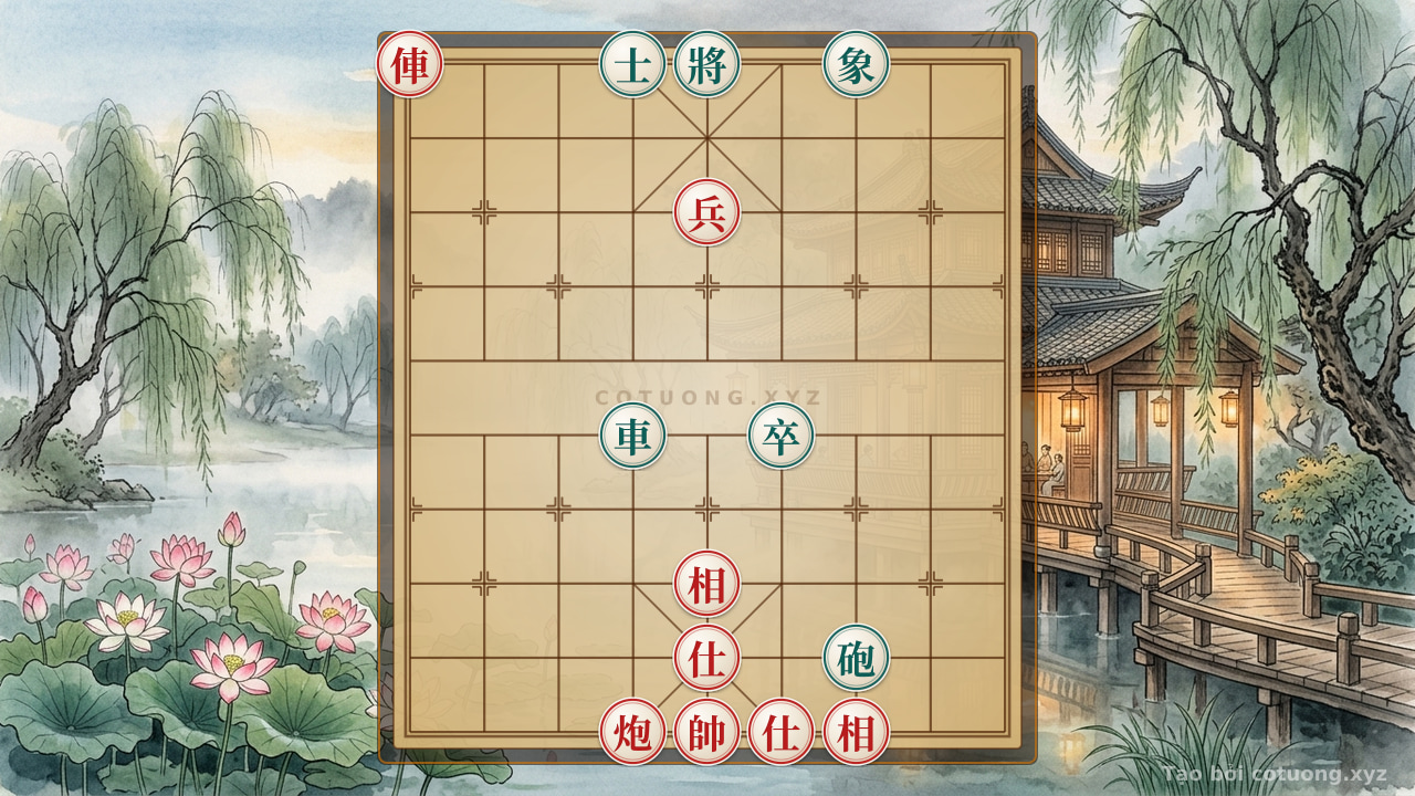 Thế cờ: Fortress Defense: The Red's Tricky Counterplay Strategy — Cờ Tướng Online