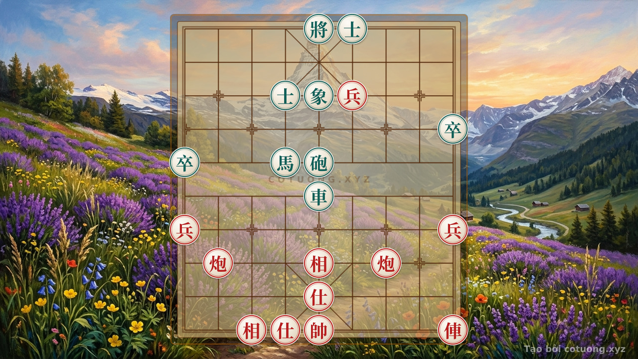 Thế cờ: Xiangqi: Red Strategy to Checkmate in 5 Moves — Cờ Tướng Online