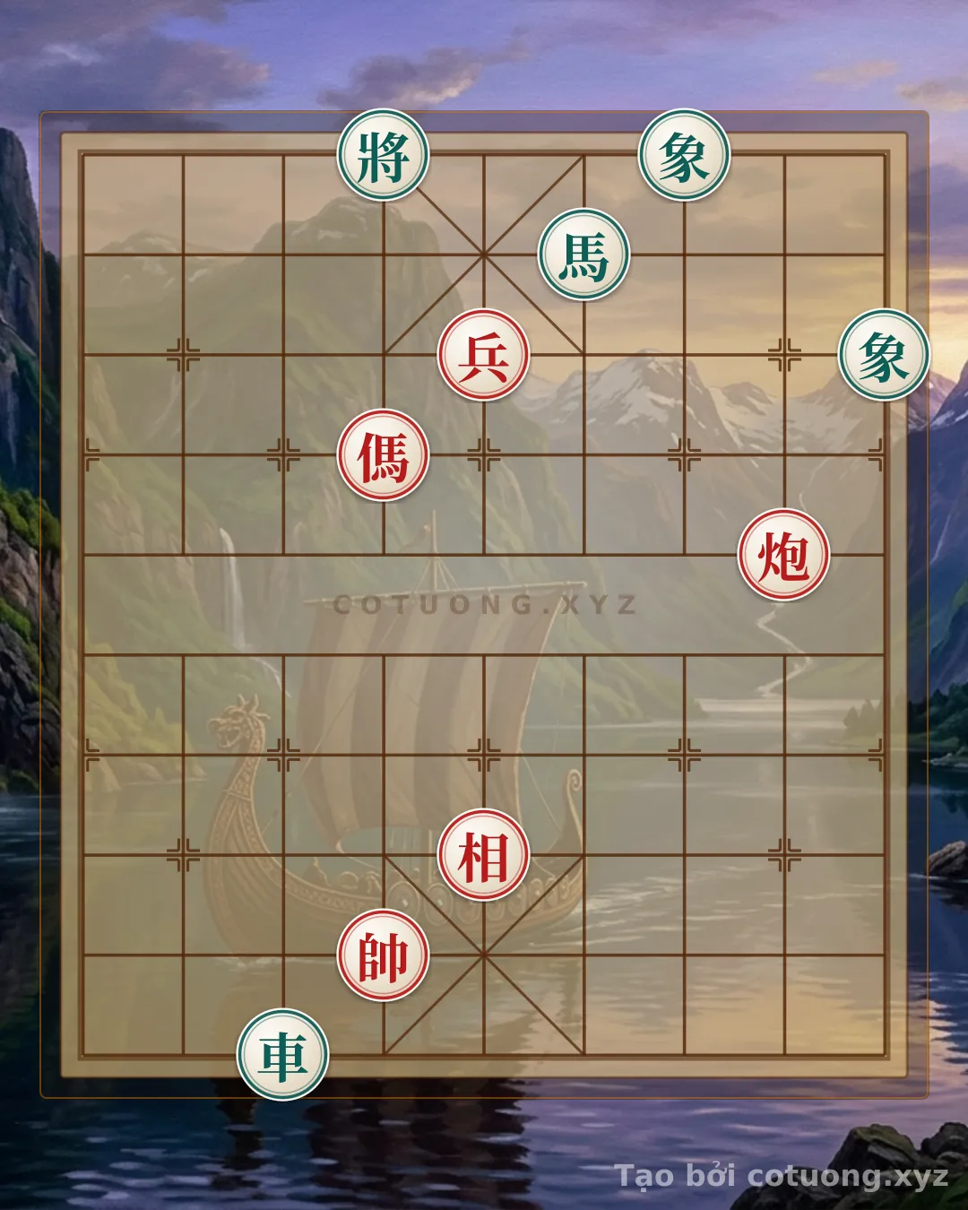 Thế cờ: Red General Wins: Optimal Checkmate Strategy from a Desperate Position — Cờ Tướng Online