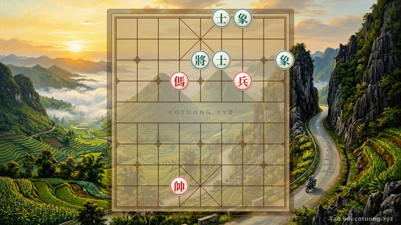 Thế cờ: Red General's Breakthrough: Decoding the 8/10 Online Xiangqi Strategy - Forcing Black to Counterattack — Cờ Tướng Online