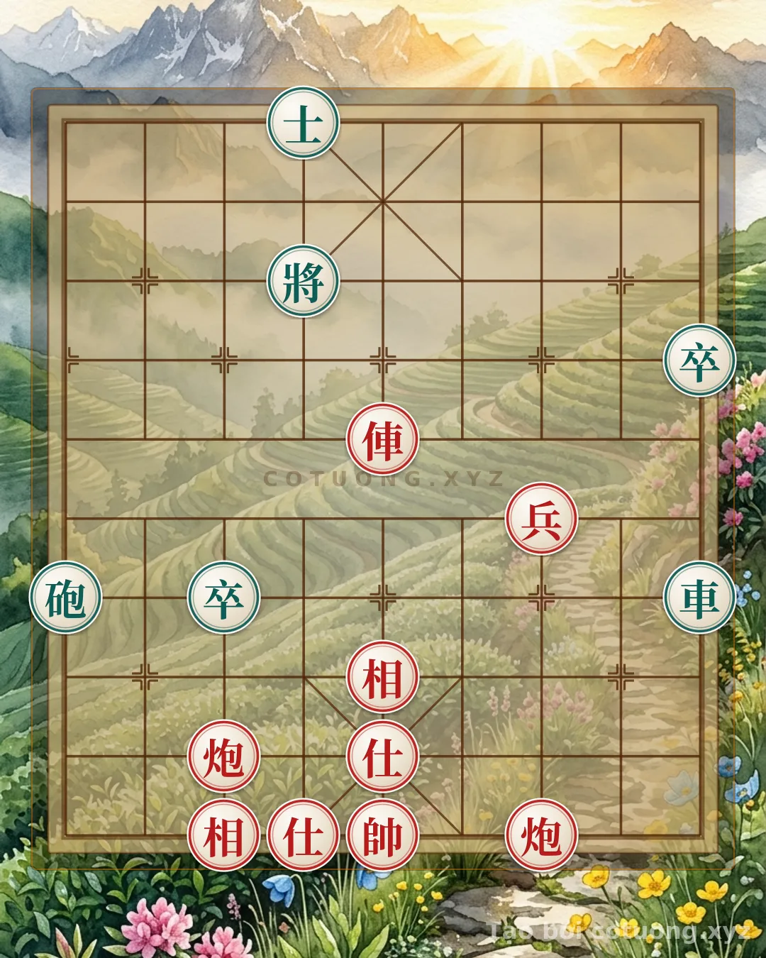 Challenge: Red General Wins: The Deadly Strategy of the Red Cannon Exposed on 3rd Rank 1 - Can you solve it?