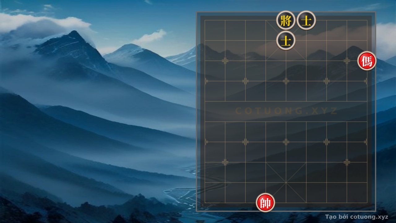 Thế cờ: Playing Xiangqi with 1 Horse and 2 Advisors: Defensive Tactics Decide — Cờ Tướng Online