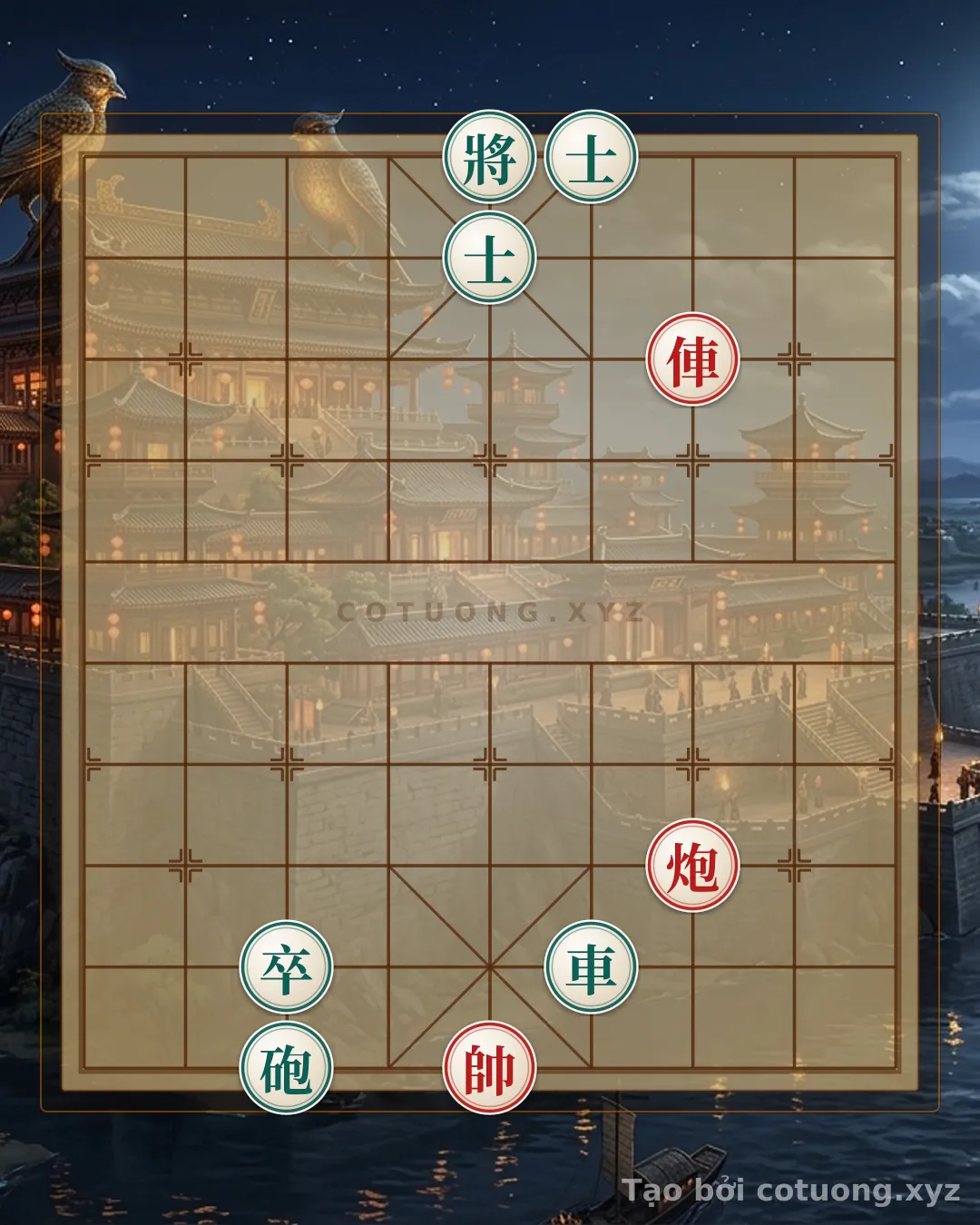 Challenge: Red General's Strategy: Red Cannon Attacks Black Chariot, Black Advisor Pinned - A Chess Move Like a Secret Code - Can you solve it?