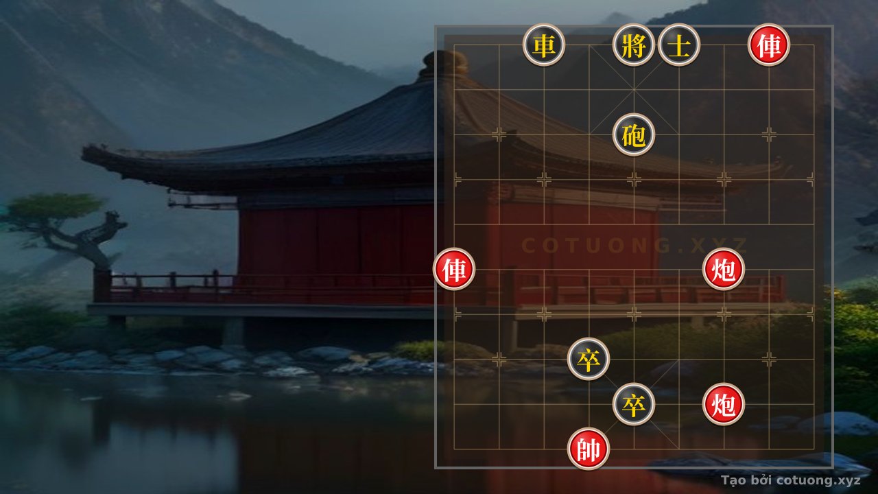 Thế cờ: The 'Empty Cannon' Red Trap: How Black Can Kill Red in 3 Moves? — Cờ Tướng Online