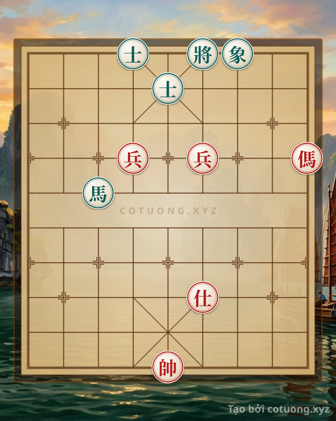 Challenge: Red General's Divine Move: Breaking the Black Advisor's Siege, But How to Avoid the 'Double Horse Trap'? - Xiangqi Strategy 6/10 - Can you solve it?