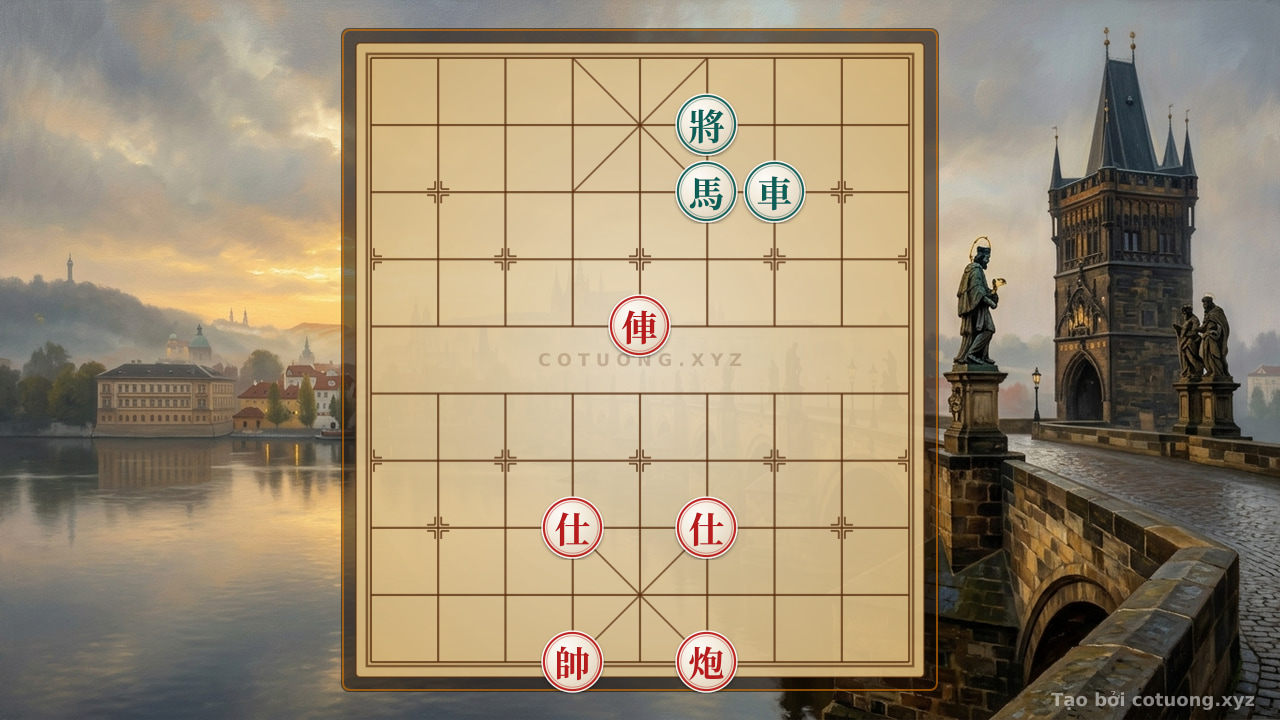 Thế cờ: Red Rook Charges Straight at the Black Rook's 'Point': An Extremely Aggressive Defensive Counterattack Strategy — Cờ Tướng Online