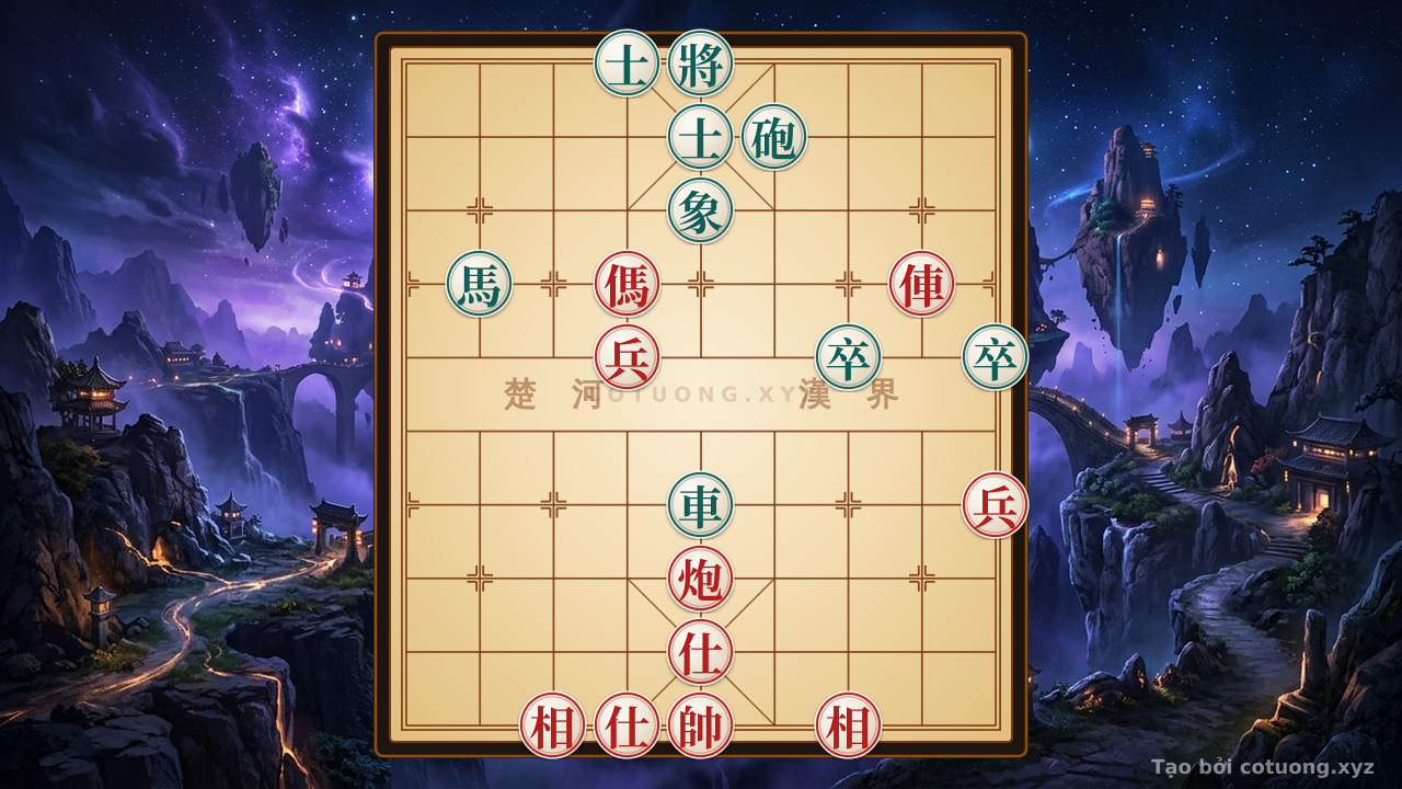 Thế cờ: Subtle Traps in Xiangqi: Red Rook on 2nd Rank and Black Cannon on 6th File — Cờ Tướng Online