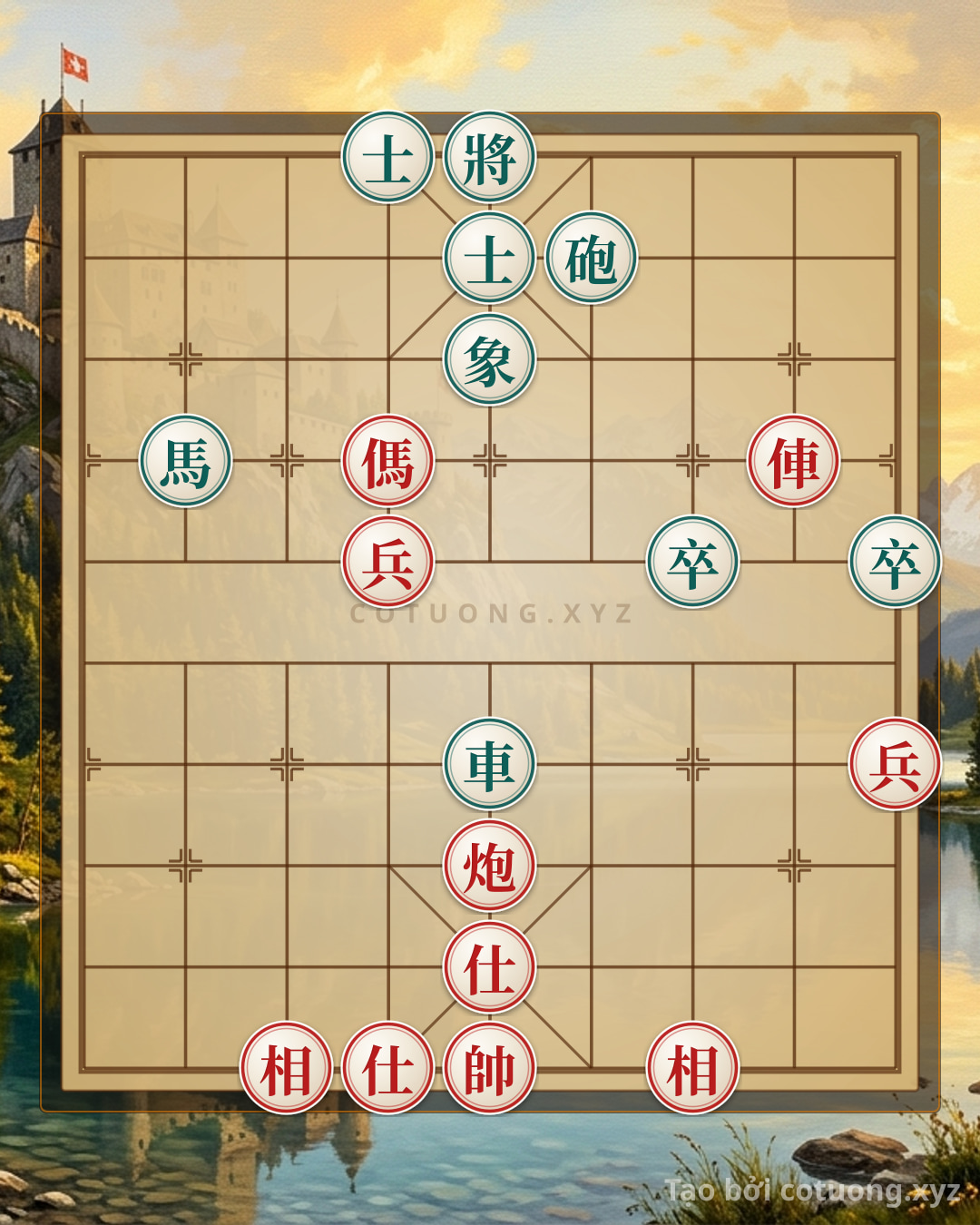 Challenge: Subtle Traps in Xiangqi: Red Rook on 2nd Rank and Black Cannon on 6th File - Can you solve it?