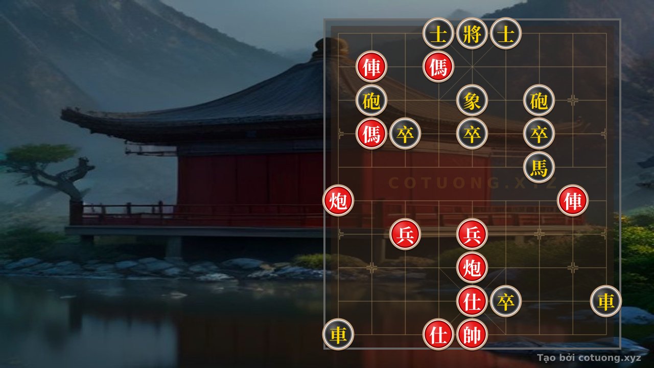 Thế cờ: The Mystery of the Xiangqi Board: The Red Chariot on File 8, Rank 9 and the Silent Battle Within — Cờ Tướng Online
