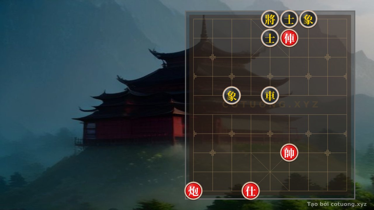 Thế cờ: Hidden Trick: Red Rook Escapes, Black General at 5-10 Cornered — Cờ Tướng Online