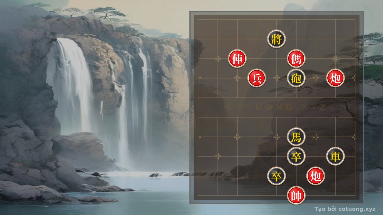 Thế cờ: Red General Chess: Strategy to Break Black's Defense with a Straight Rook Attack — Cờ Tướng Online