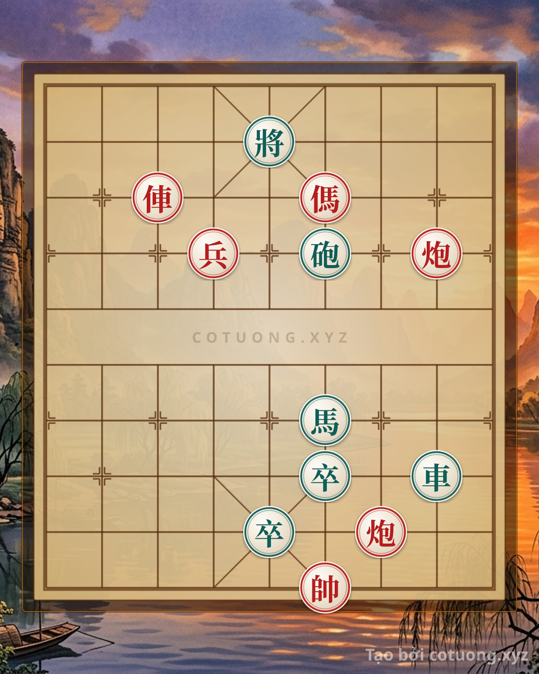 Challenge: Red General Chess: Strategy to Break Black's Defense with a Straight Rook Attack - Can you solve it?