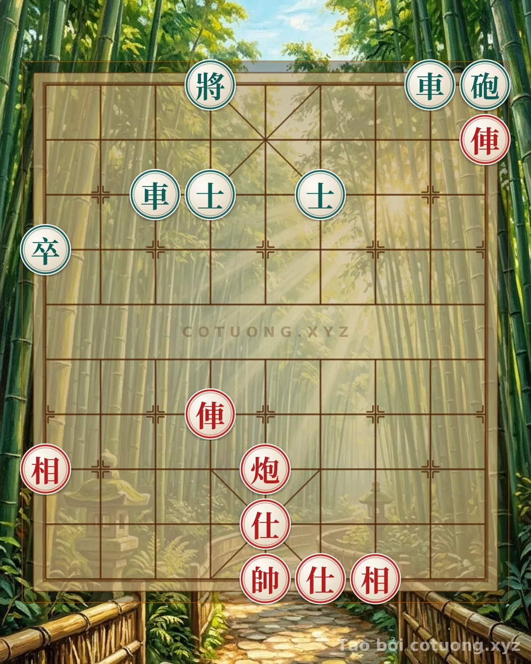 Thế cờ: The Peak of the Endgame: When Red's Rook and Bishop Face Black's Rook and Cannon - Defensive Counterattack Tactics — Cờ Tướng Online