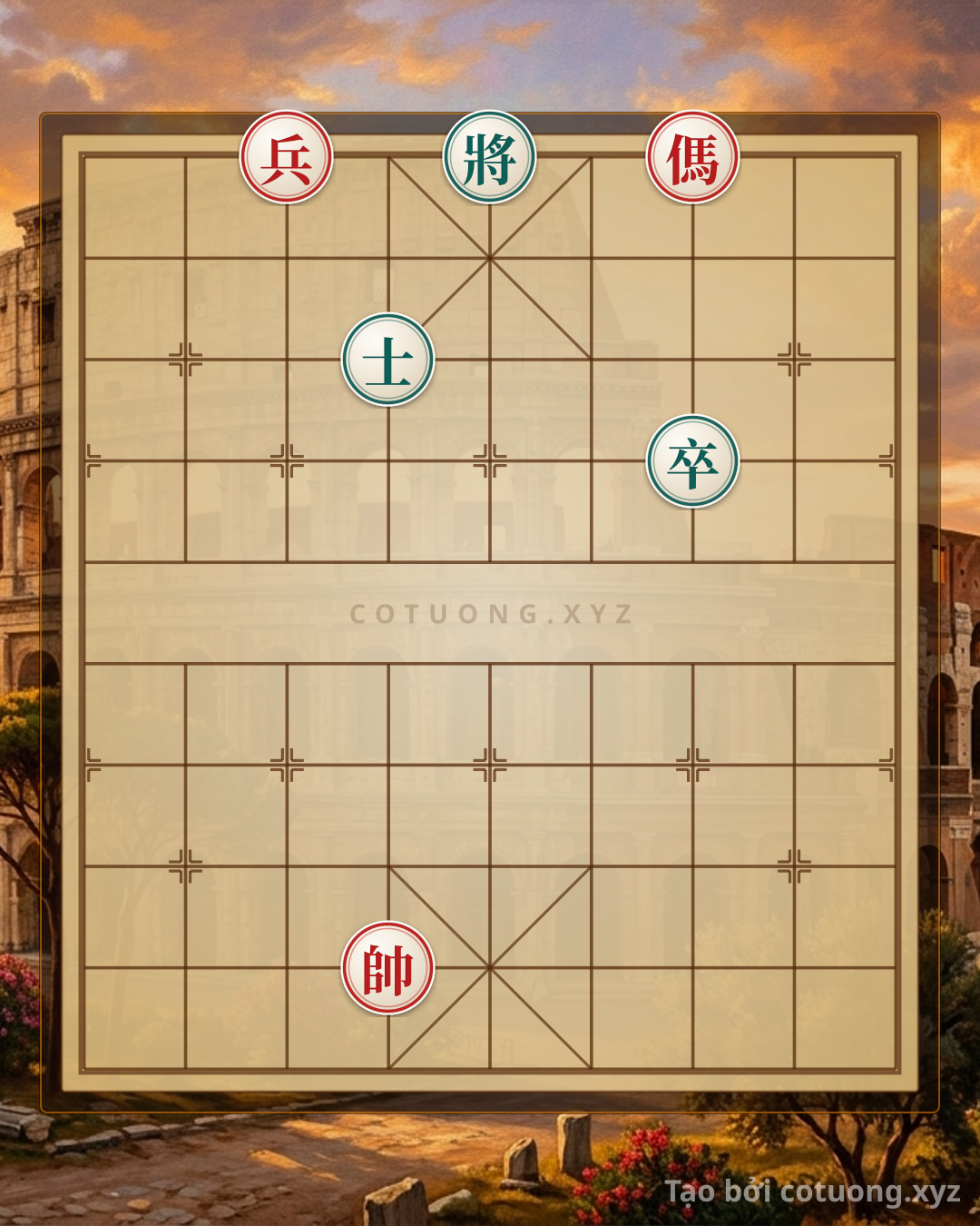 Challenge: Xiangqi Super Difficult: Red Pawn on File 7 Rank 10 vs Black Pawn on File 7 Rank 7 - Can you solve it?