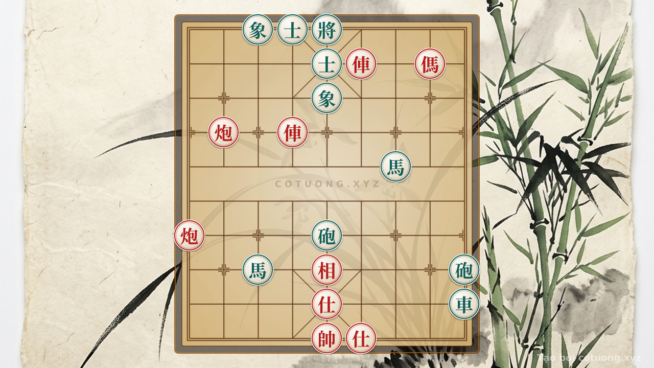 Thế cờ: Xiangqi AI: Red's Elephant Shoots Down Black's Chariot in 10 Moves — Cờ Tướng Online