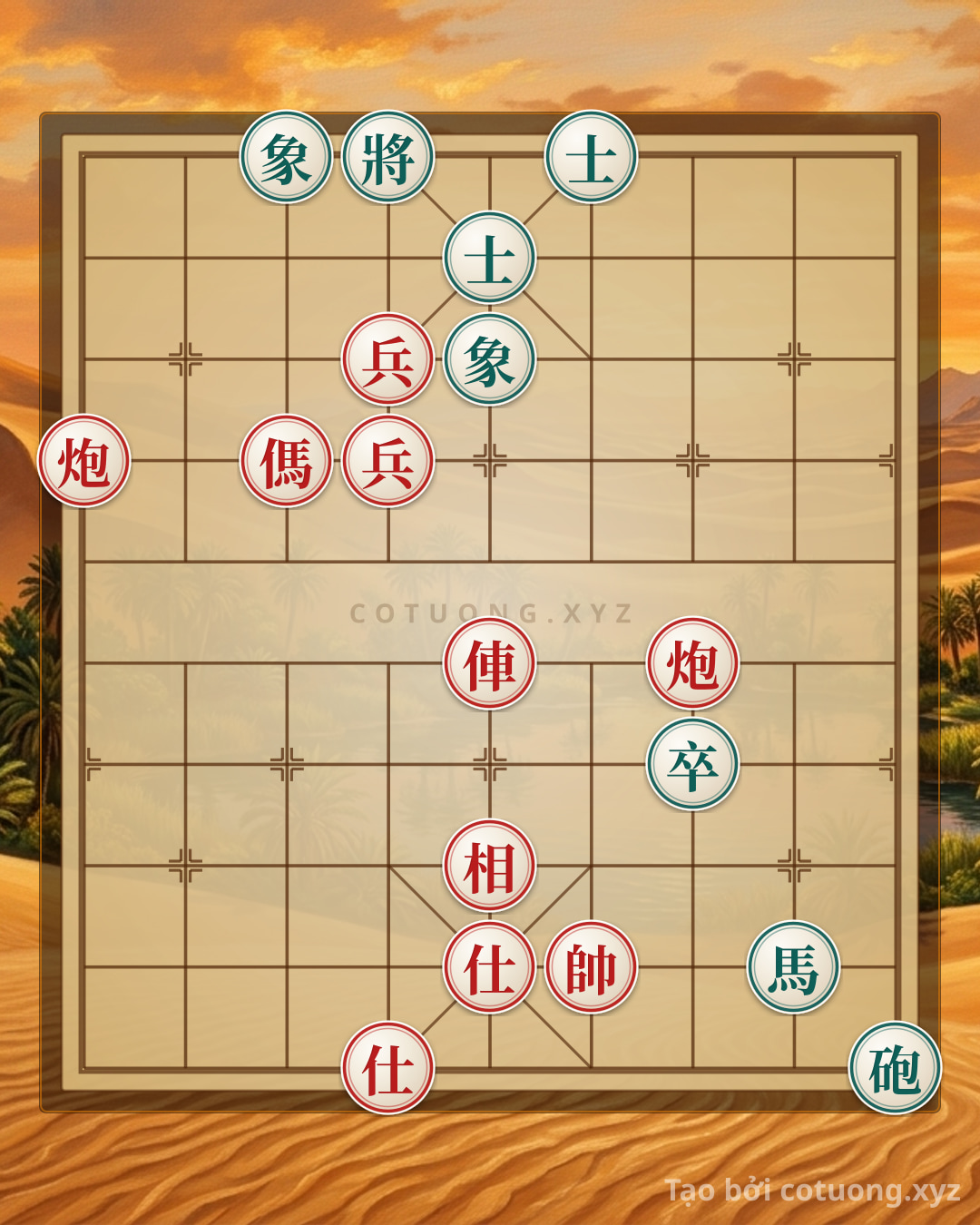 Thế cờ: Xiangqi: Opening Gambit, Red Rook Attacks Black Bishop - Masterful Tactics — Cờ Tướng Online