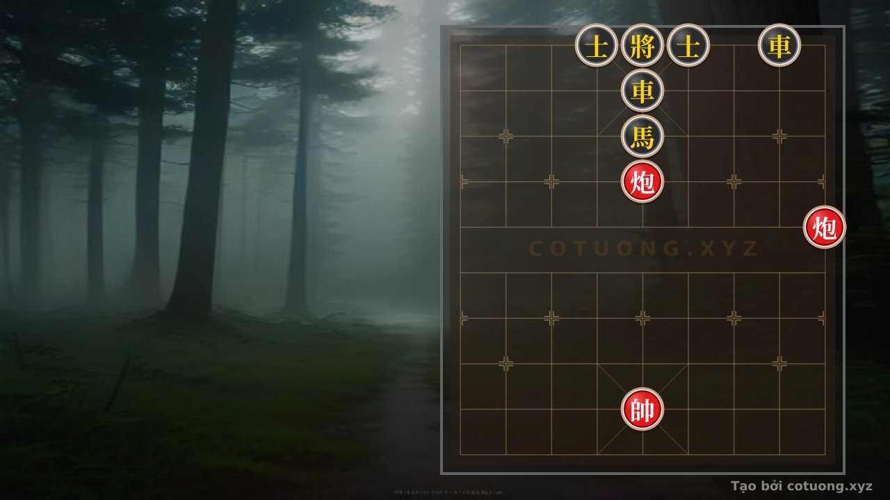 Thế cờ: Red General's Strategy: Double Horses Interlocking, Cannon Straight Attack - Tactical Guide — Cờ Tướng Online