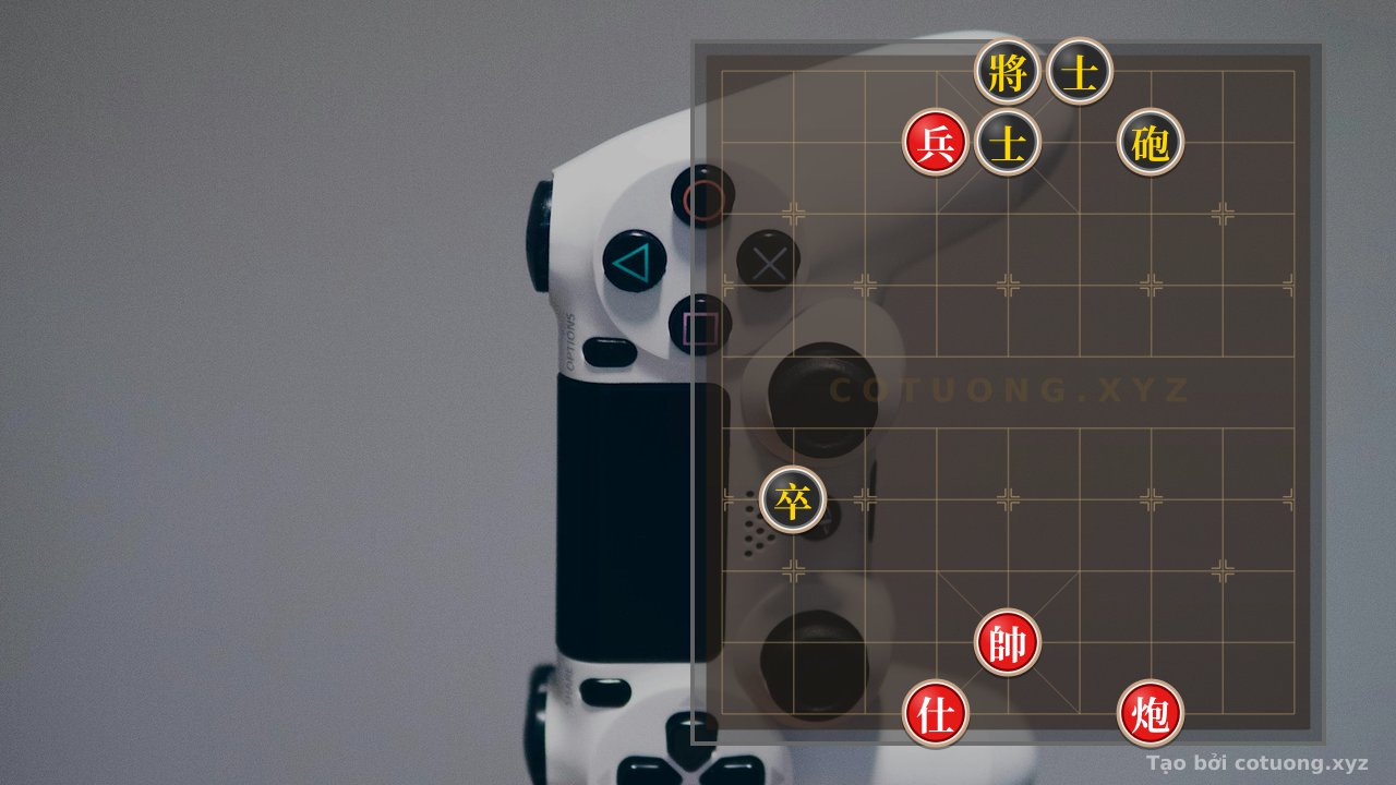Thế cờ: Xiangqi: Mastering the Endgame with Black's General on 5th Rank and Red's Cannon on 3rd Rank - Winning in 3 Moves — Cờ Tướng Online