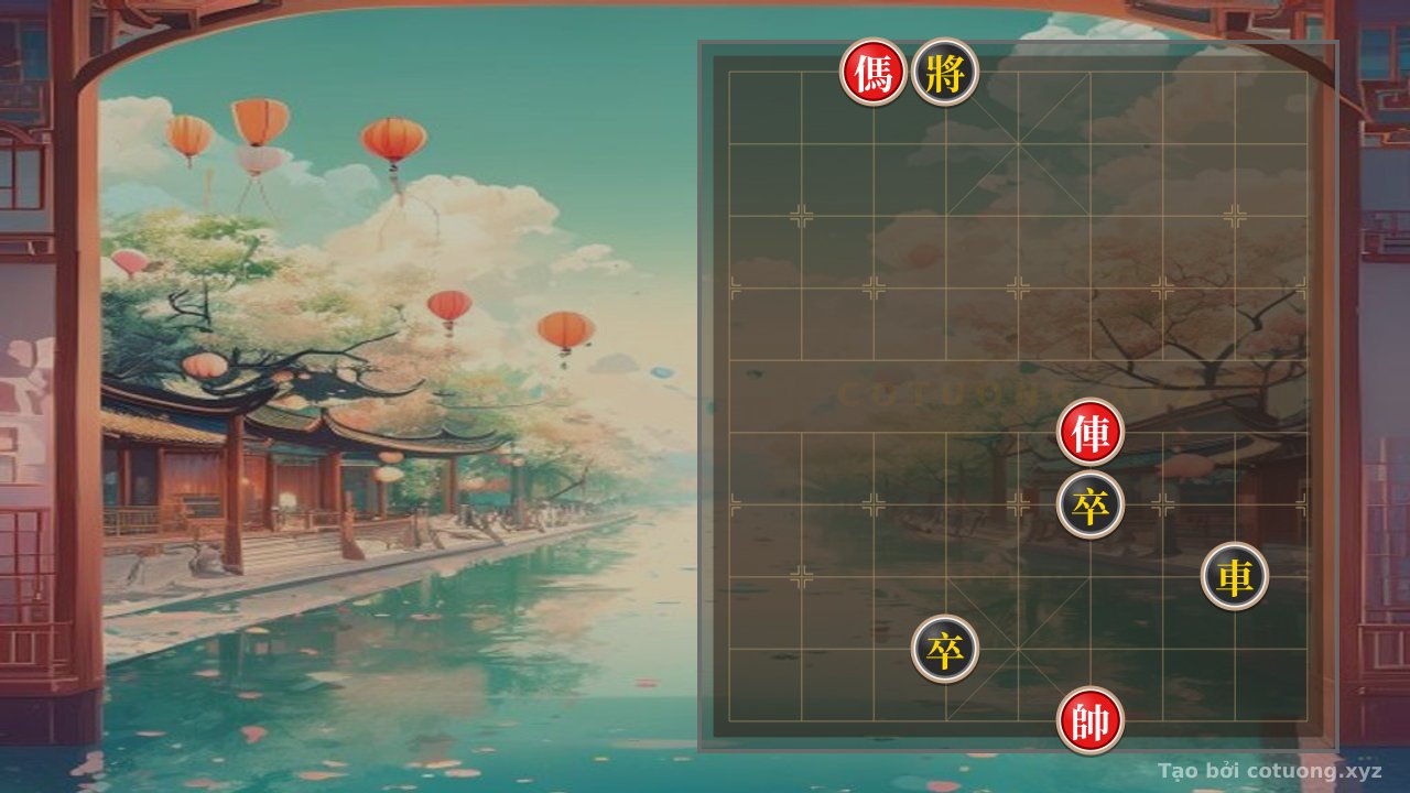 Thế cờ: Xiangqi Super Difficult: Red Breaks Black's Defense System in 5 Moves — Cờ Tướng Online