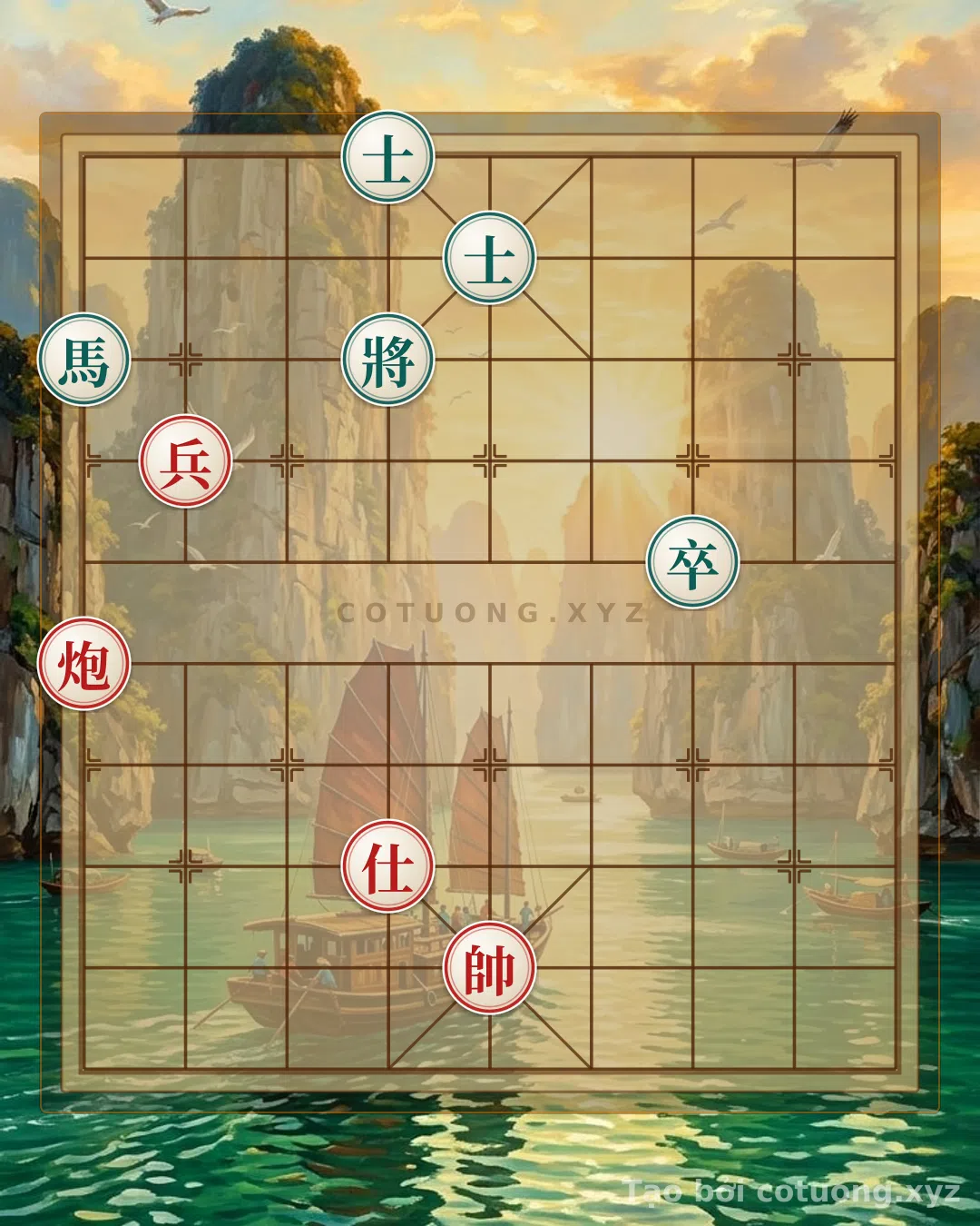 Thế cờ: The Haunting Symphony: The Xiangqi Battle Where Defense Becomes a Ruthless Counterattack — Cờ Tướng Online