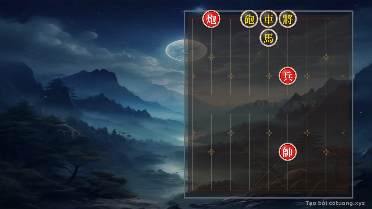 Thế cờ: The Secret to Solving the Empty Cannon Endgame: How Black Counters When Red Only Has One Pawn — Cờ Tướng Online