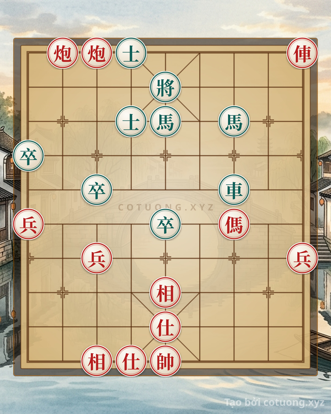 Challenge: The Classic Checkmate Trick: How the Red Chariot Crushes the Black Fortress in Just 3 Moves? - Can you solve it?