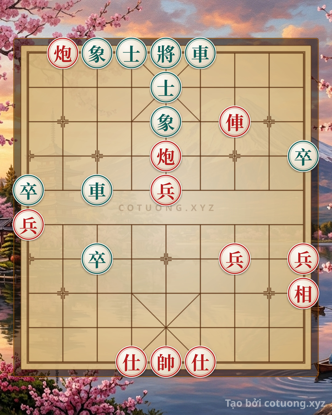 Challenge: Red Cannon on File 8, Rank 10: The 'Ambush' Strategy in Xiangqi - Can you solve it?