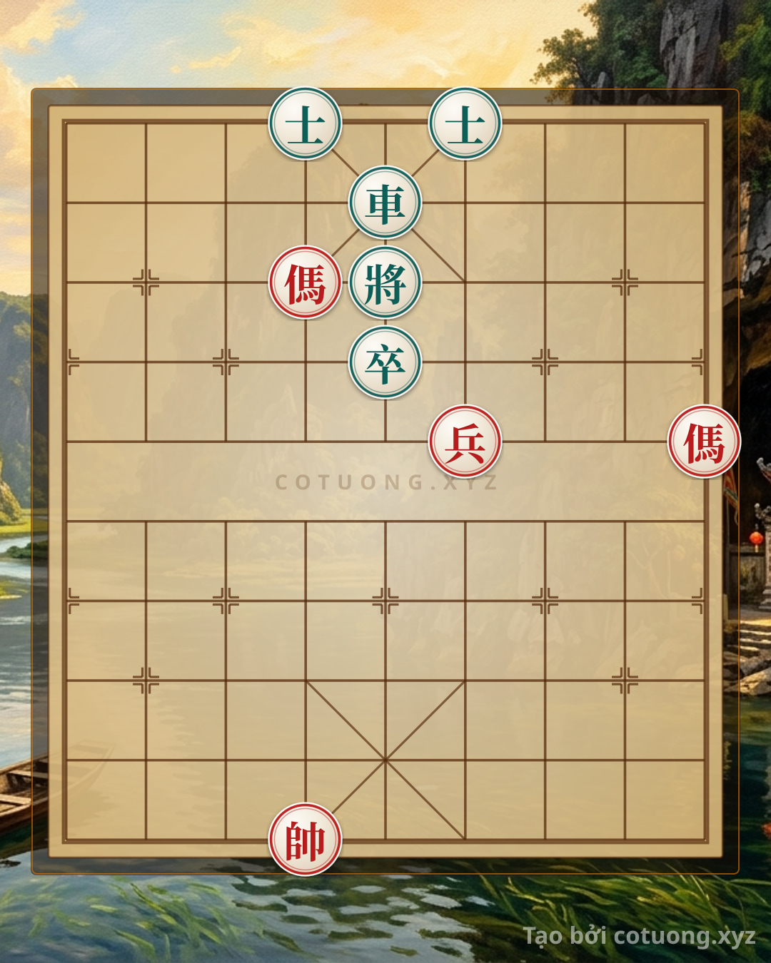 Thế cờ: Art of Defensive Counterattack: Neutralizing Red's 'Attacking Strategy' in the 5/10 Position — Cờ Tướng Online