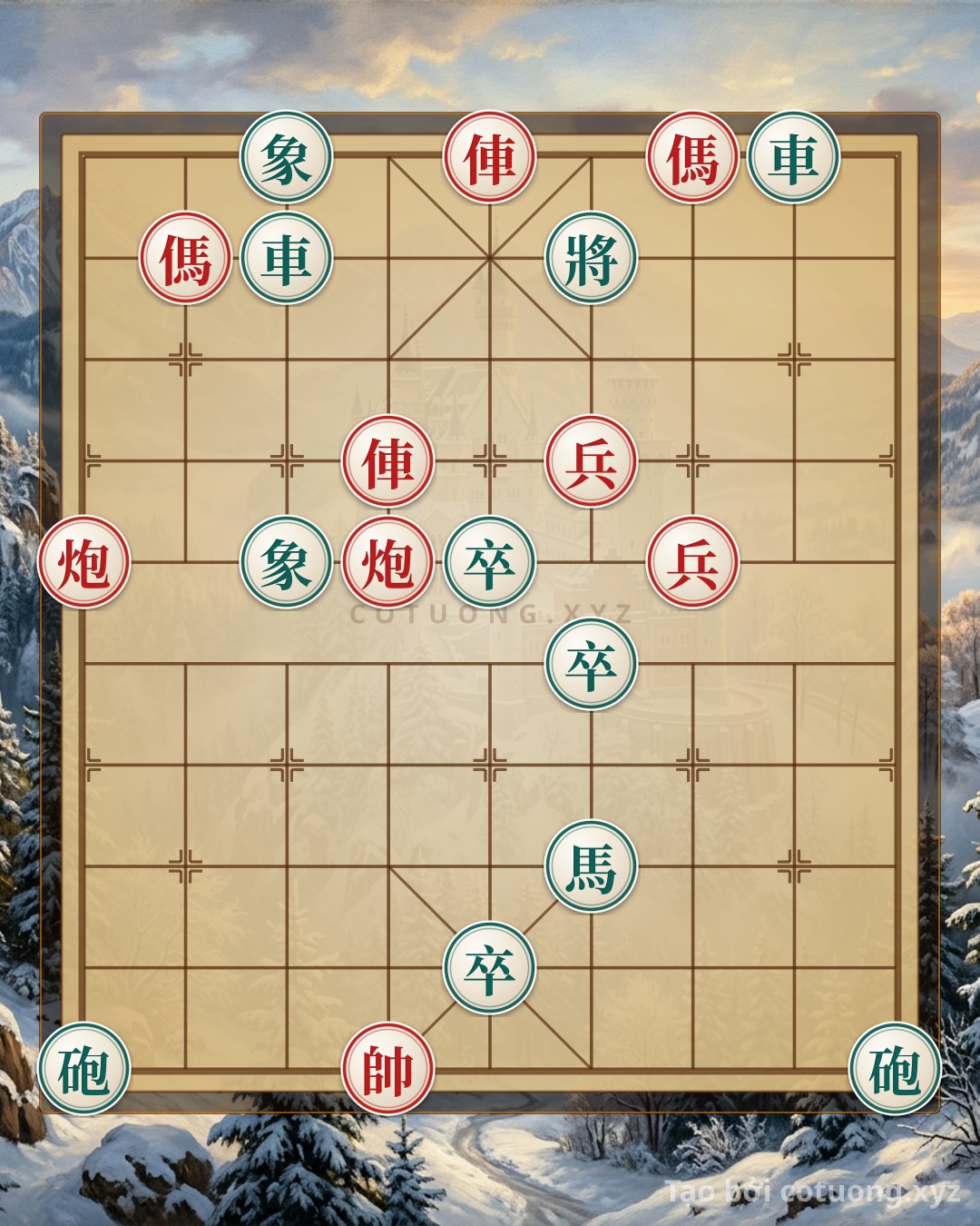 Challenge: Red General's Victory Over Black: The 'Elephant and Horse' Strategy Dominates the Battlefield - Can you solve it?
