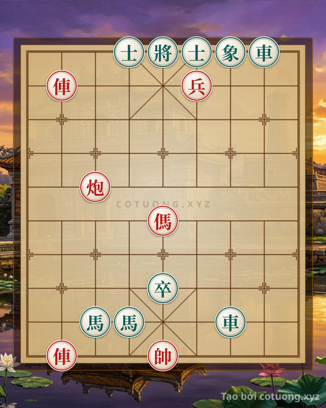 Challenge: Song xa pháo giáp công đoạt tướng - Can you solve it?