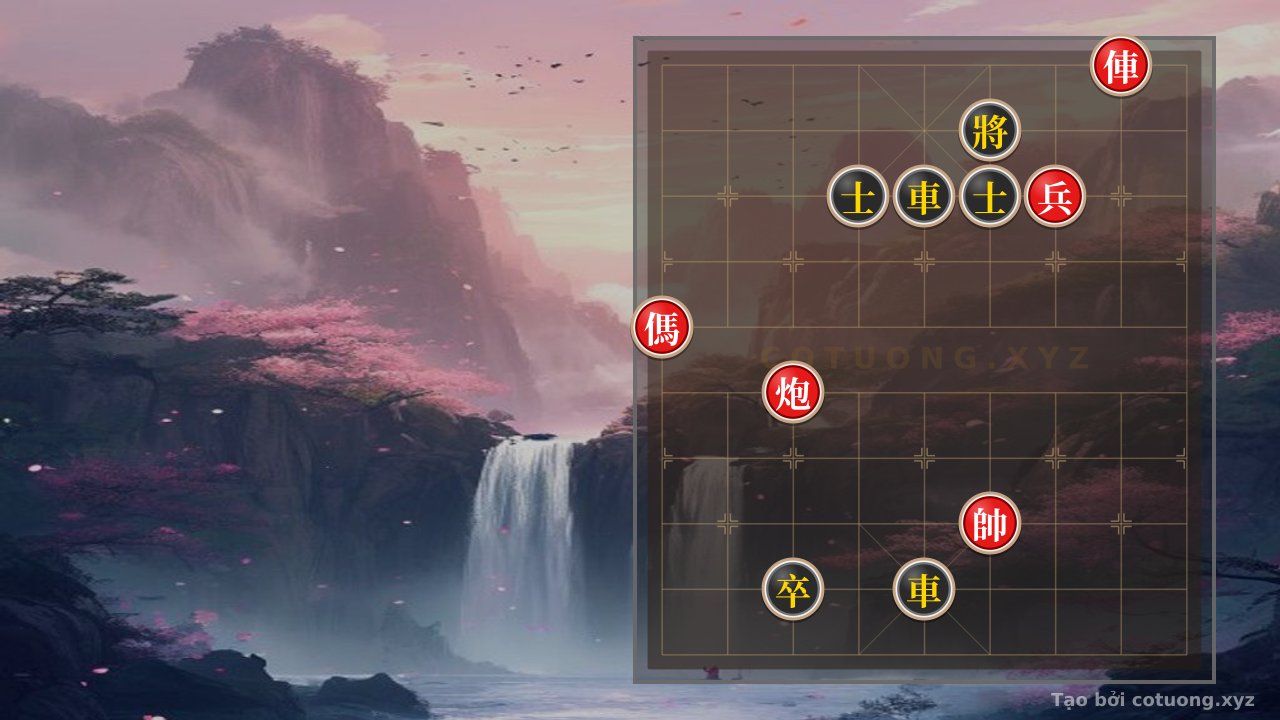 Thế cờ: Xiangqi: Soul Battlefield - Red Chariot Exposes 2 Cannons, Black Launches Ferocious Counterattack — Cờ Tướng Online