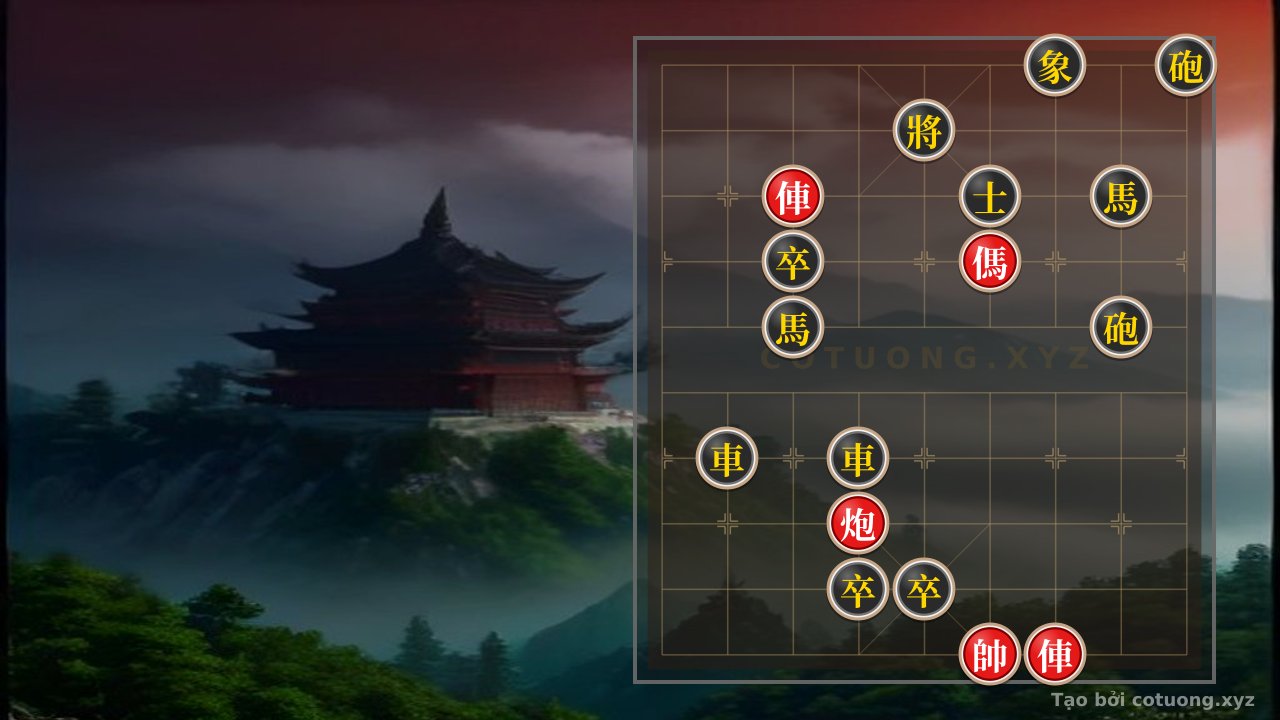 Thế cờ: Xiangqi: Black's Defensive Tactics When Facing a Double Horse Exchange — Cờ Tướng Online