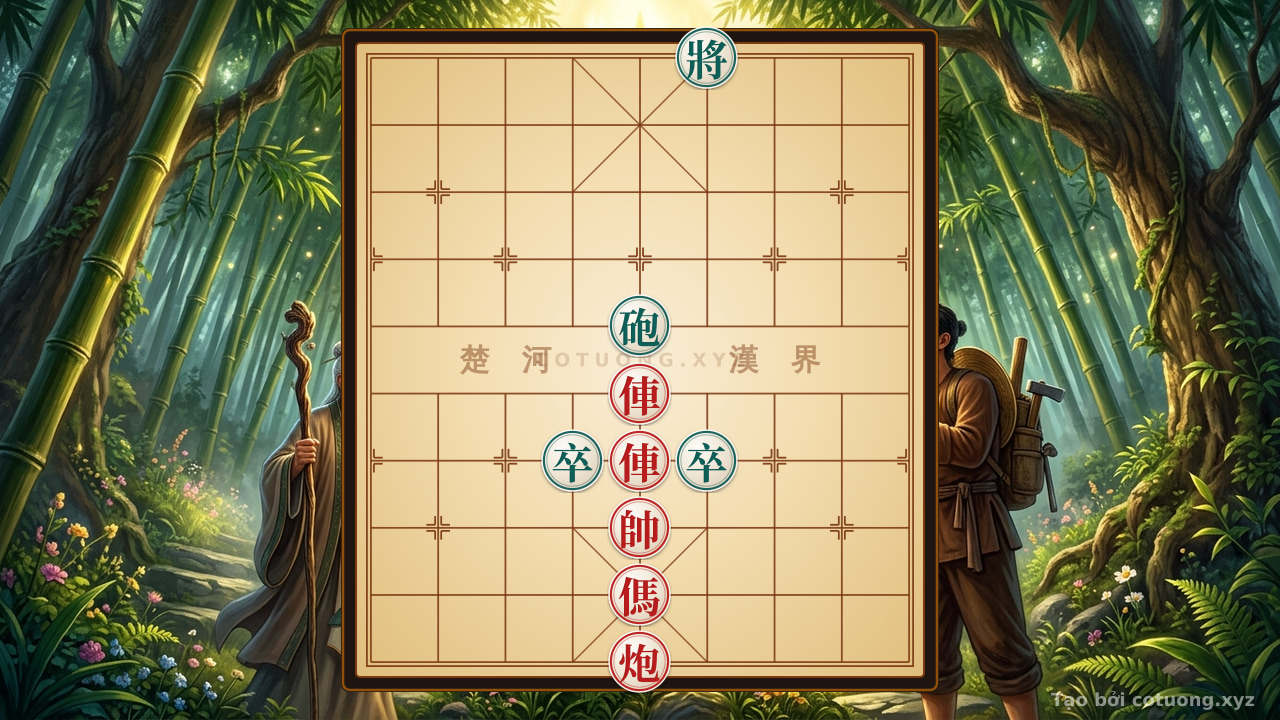 Thế cờ: Red Chariot Attacks Straight at the Black General: Level 5 Deadly Strategy — Cờ Tướng Online