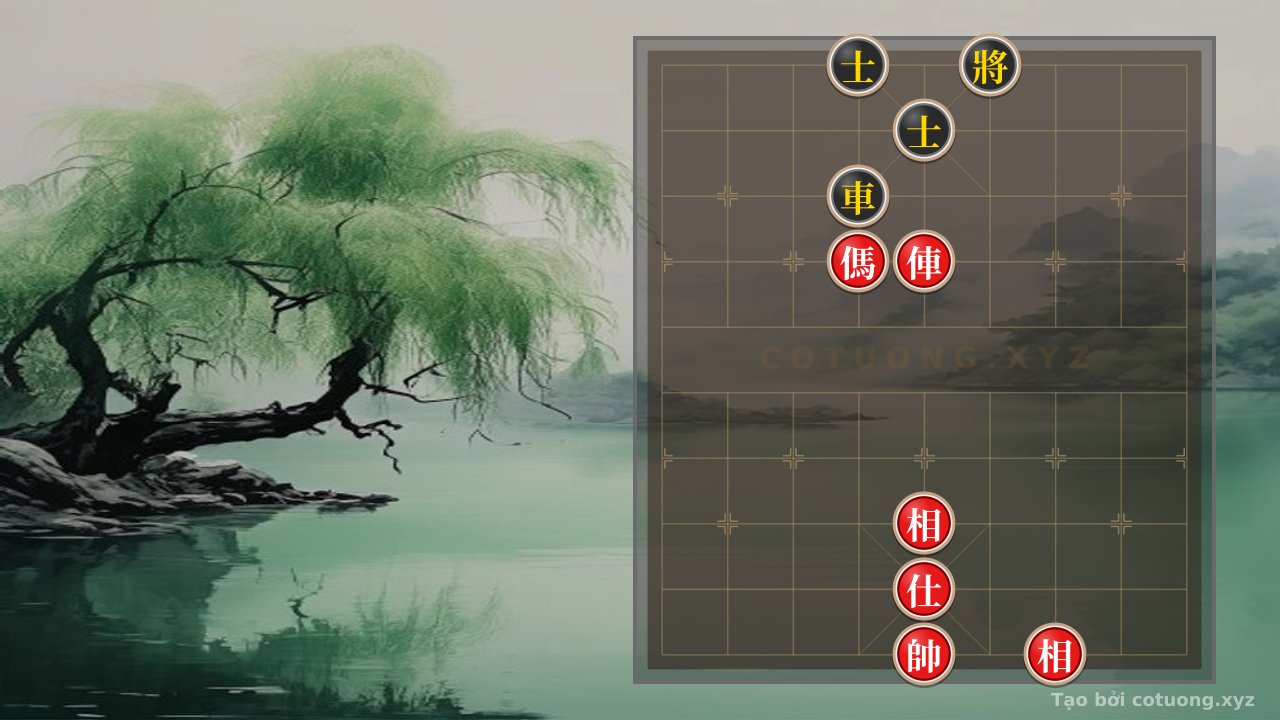 Thế cờ: Subtle Trap: Red Chariot at 5-7 Attacks Black Advisor at 5-9 - Latest Xiangqi Strategy — Cờ Tướng Online