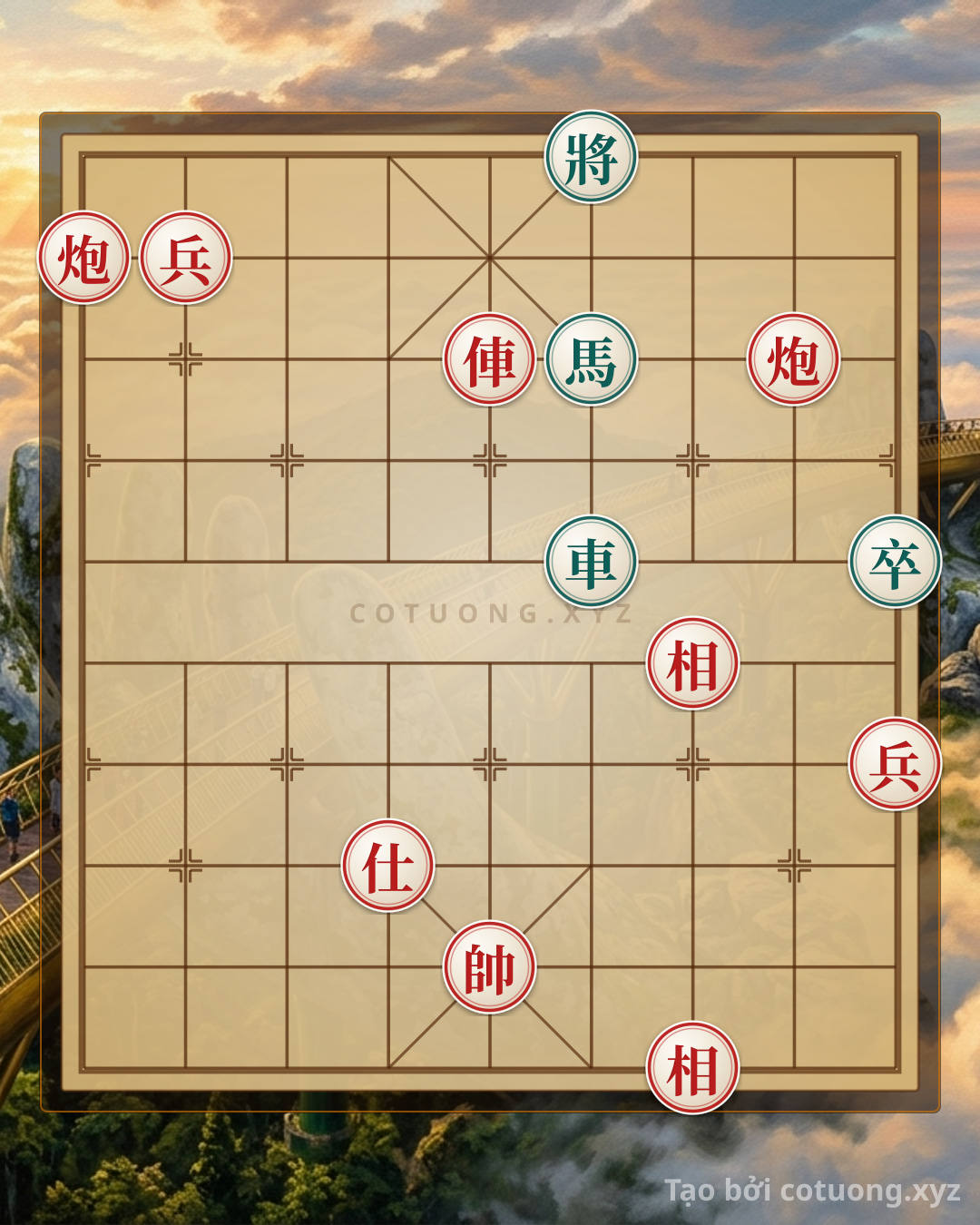 Challenge: Defensive Counterattack Strategy: How the Black Chariot and Horse Ngọa Tào Escape the Red Cannon's Trap - Can you solve it?