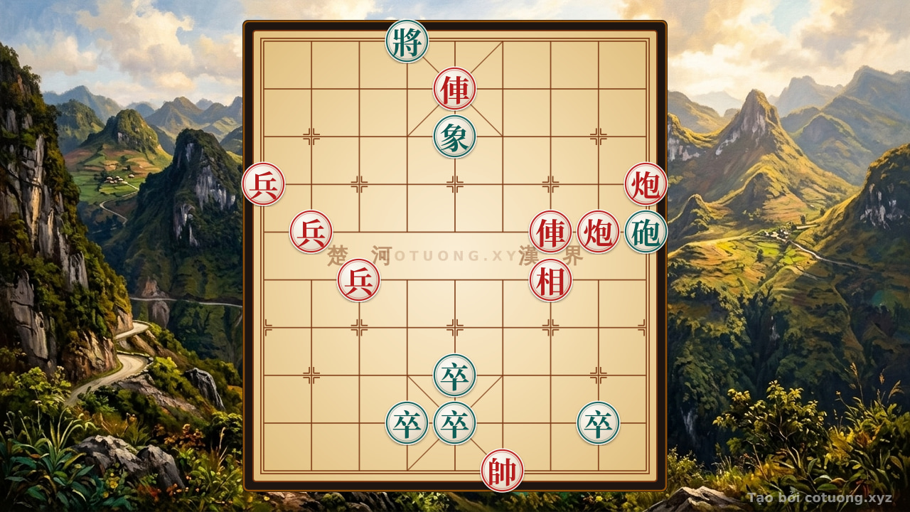 Thế cờ: Breaking the 'Red Rook on File 5, Rank 9' Formation - The Sacred Counterattack from the Black Pawn on File 5, Rank 3 — Cờ Tướng Online