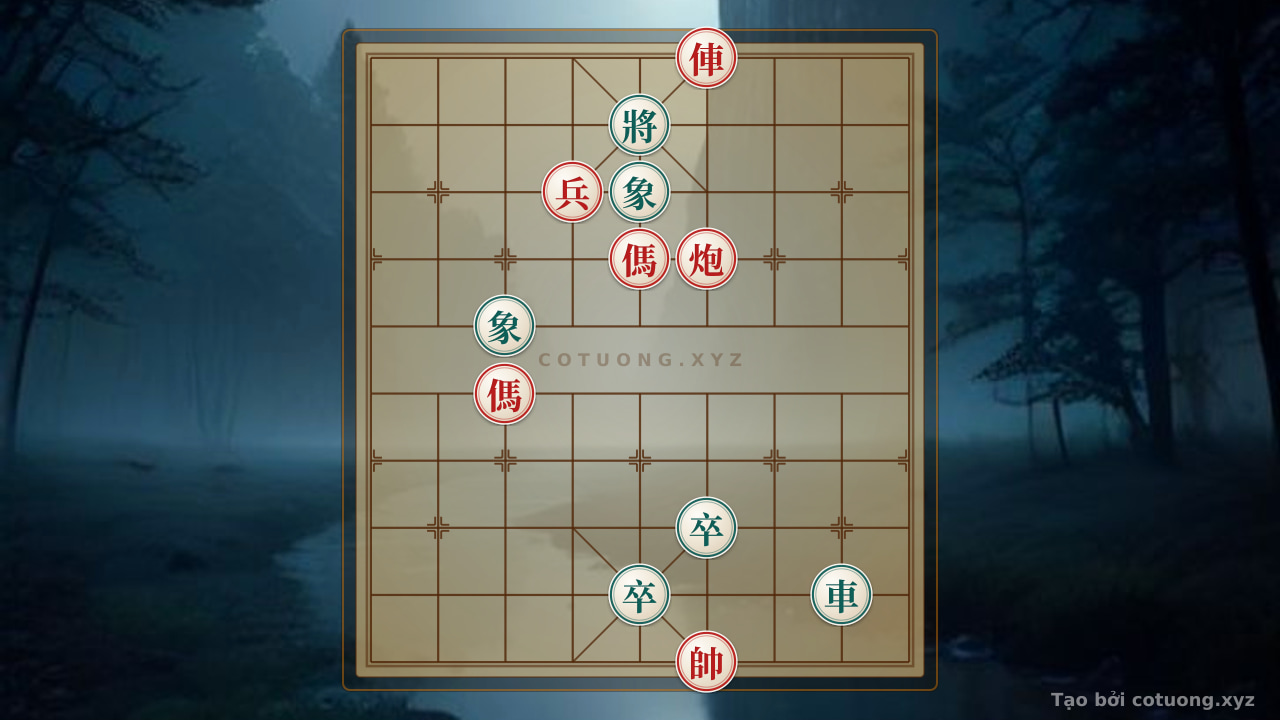 Thế cờ: Xiangqi Masterpiece: Red Chariot Threatens, Black General Counters - Rapid Checkmate Strategy — Cờ Tướng Online