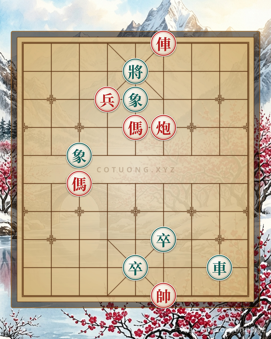 Challenge: Xiangqi Masterpiece: Red Chariot Threatens, Black General Counters - Rapid Checkmate Strategy - Can you solve it?