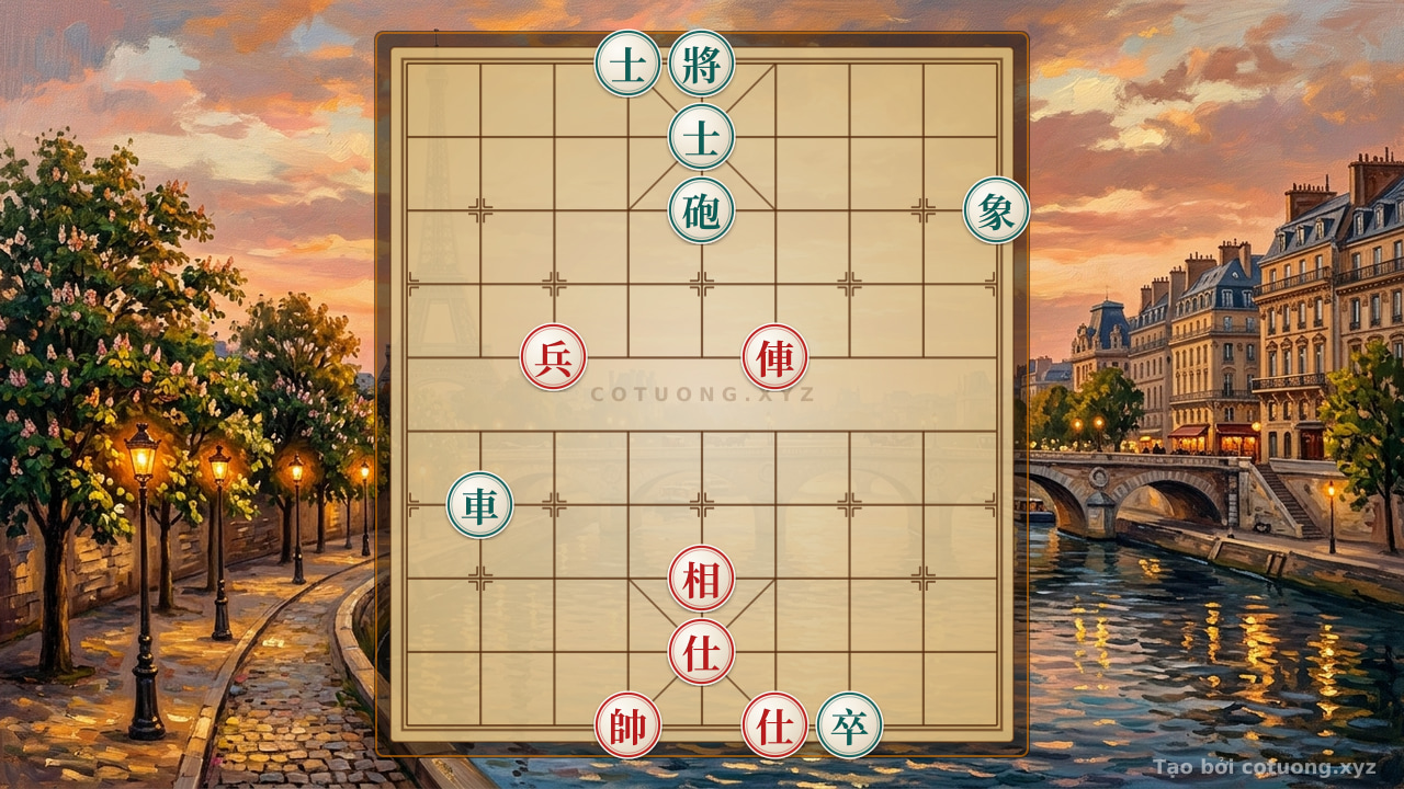 Thế cờ: The 'Sông Đào' Formation - The Red Army's Counterattack Strategy in Chinese Chess — Cờ Tướng Online