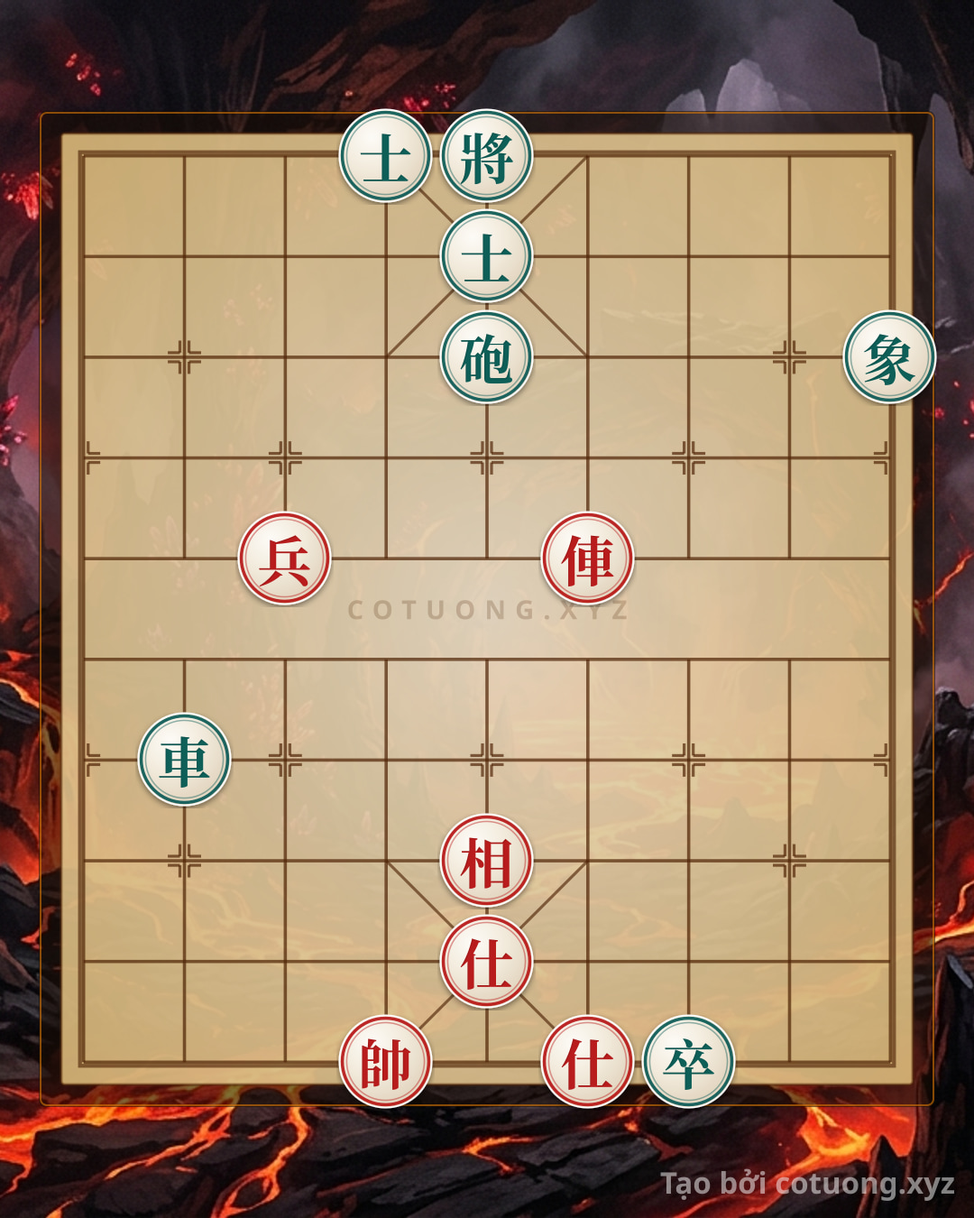Challenge: The 'Sông Đào' Formation - The Red Army's Counterattack Strategy in Chinese Chess - Can you solve it?