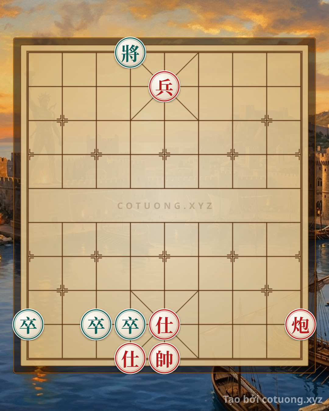 Challenge: Xiangqi: Strategic Tips for the Red Solo Cannon and Advisors - Can you solve it?