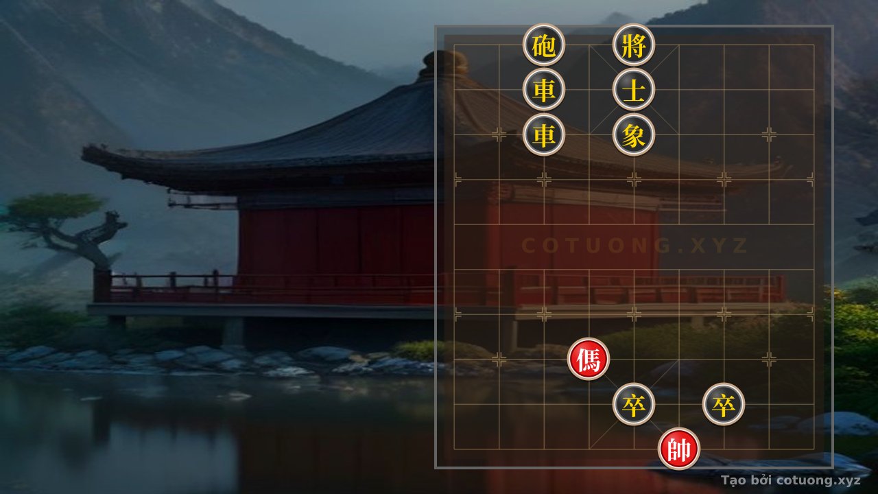 Thế cờ: Black Cannon on File 3 Rank 10: Brutal Endgame Tactics in Xiangqi — Cờ Tướng Online