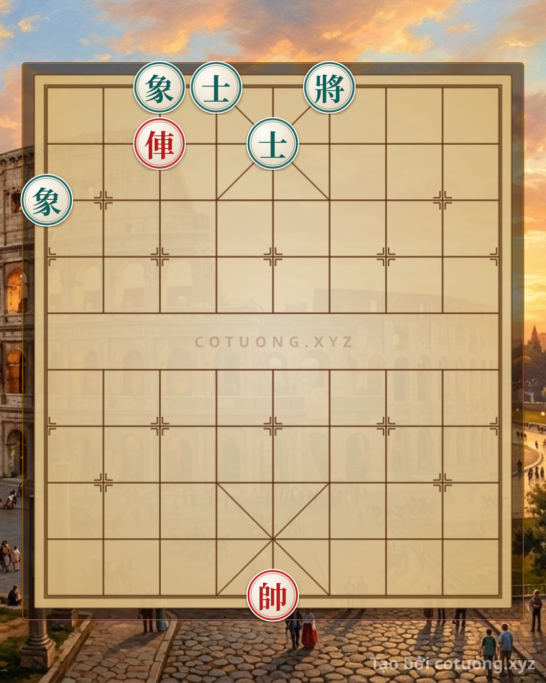 Challenge: Xiangqi Level 1/10: Strategy of Red Chariot and Black Advisor in the Double Horse Face-to-Face Formation - Can you solve it?